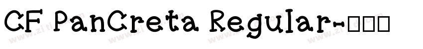 CF PanCreta Regular字体转换
